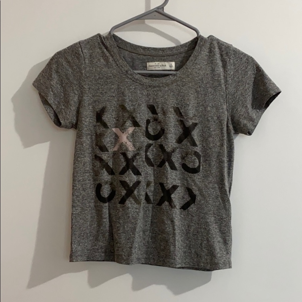 Abercrombie and Fitch cropped XO tee